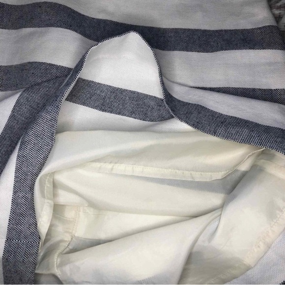 J. Crew Blue and White Textured Dress Size 14 - Picture 15 of 16